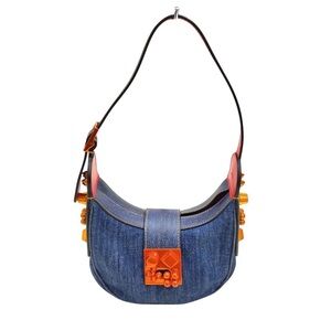 ✨🛍️ Christian Louboutin Denim Carasky Mini Hobo